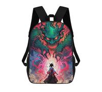 sinyumoney Mochilas Para Niños Demon And Girl Mochila Escolar Impresa En 3D Mochila De Moda Mochilas Escolares De Viaje Para La Escuela O Viajes 17inch