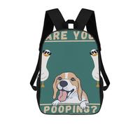 sinyumoney Mochilas Para Niños Dog Duck Are Pooping Mochila Escolar Para Niños Mochila De Viaje Mochila Escolar Para Estudiantes Bolsa Para Libros Y Material Escolar Mochilas Escolares 17inch