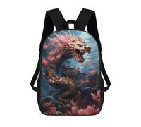 sinyumoney Mochilas Para Niños Dragon Amidst Cherry Blossoms -3 Mochila Escolar Impresa En 3D Para Niños Mochilas De Viaje De Moda Para Niños Estudiantes Escolares 17inch