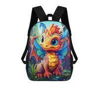 sinyumoney Mochilas Para Niños Dragon in Fantasy Forest Mochila Escolar Impresa En 3D Mochila De Moda Mochilas Escolares De Viaje Para La Escuela O Viajes 17inch