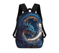 sinyumoney Mochilas Para Niños Dragon Moon Mythology Art Mochila Escolar Impresa En 3D Mochila De Moda Mochilas Escolares De Viaje Para La Escuela O Viajes 17inch