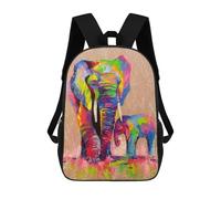 sinyumoney Mochilas Para Niños Elephants Mother And Son Mochila Escolar Impresa En 3D Para Niños Mochilas De Viaje De Moda Para Niños Estudiantes Escolares 17inch