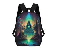 sinyumoney Mochilas Para Niños Enchanted Pyramid Portal Mochila Escolar Mochila Para Niños Mochila De Viaje Mochilas Para Libros Mochila Impresa En 3D Para Niños Y Niñas 17inch