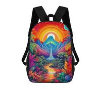 sinyumoney Mochilas Para Niños Enchanted Tropical Paradise Mochila Escolar Mochila Para Niños Mochila De Viaje Mochilas Para Libros Mochila Impresa En 3D Para Niños Y Niñas 17inch