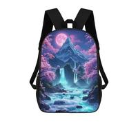 sinyumoney Mochilas Para Niños Fantasy Waterfall Landscape Mochila Escolar Impresa En 3D Mochila De Moda Mochilas Escolares De Viaje Para La Escuela O Viajes 17inch