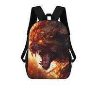sinyumoney Mochilas Para Niños Fiery Dragon Head Artwork Mochila Escolar Impresa En 3D Mochila De Moda Mochilas Escolares De Viaje Para La Escuela O Viajes 17inch