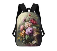 sinyumoney Mochilas Para Niños Flower Art Series Style 4 Mochila Escolar Mochila Para Niños Mochila De Viaje Mochilas Para Libros Mochila Impresa En 3D Para Niños Y Niñas 17inch