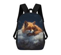 sinyumoney Mochilas Para Niños Fox Dreams on Cloud Mochila Escolar Impresa En 3D Mochila De Moda Mochilas Escolares De Viaje Para La Escuela O Viajes 17inch