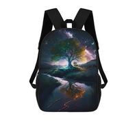 sinyumoney Mochilas Para Niños Galactic Reflections A Cosmic Landscape Mochila Escolar Impresa En 3D Para Niños Mochilas De Viaje De Moda Para Niños Estudiantes Escolares 17inch