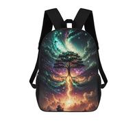 sinyumoney Mochilas Para Niños Galactic Tree of Life -10 Mochila Escolar Impresa En 3D Para Niños Mochilas De Viaje De Moda Para Niños Estudiantes Escolares 17inch