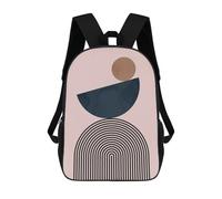 sinyumoney Mochilas Para Niños Geometric Shapes 8 Mochila Escolar Impresa En 3D Para Niños Mochilas De Viaje De Moda Para Niños Estudiantes Escolares 17inch