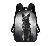sinyumoney Mochilas Para Niños German Shepherd Moon Mochila Escolar Para Niños Mochila De Viaje Mochila Escolar Para Estudiantes Bolsa Para Libros Y Material Escolar Mochilas Escolares 17inch