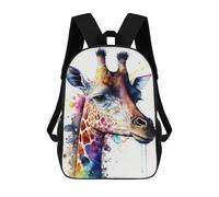 sinyumoney Mochilas Para Niños Giraffe Watercolor Mochila Escolar Para Niños Mochila De Viaje Mochila Escolar Para Estudiantes Bolsa Para Libros Y Material Escolar Mochilas Escolares 17inch