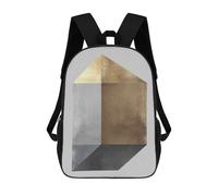 sinyumoney Mochilas Para Niños Gold And Silver Art 4 Mochila Escolar Impresa En 3D Para Niños Mochilas De Viaje De Moda Para Niños Estudiantes Escolares 17inch