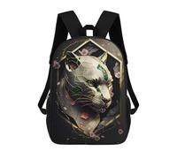 sinyumoney Mochilas Para Niños Gold Panther Abstract Mochila Escolar Para Niños Mochila De Viaje Mochila Escolar Para Estudiantes Bolsa Para Libros Y Material Escolar Mochilas Escolares 17inch