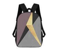 sinyumoney Mochilas Para Niños Golden Lines IV Mochila Escolar Impresa En 3D Para Niños Mochilas De Viaje De Moda Para Niños Estudiantes Escolares 17inch