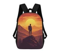 sinyumoney Mochilas Para Niños Hiking Mountain Vintage Mochila Escolar Impresa En 3D Mochila De Moda Mochilas Escolares De Viaje Para La Escuela O Viajes 17inch