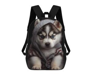 sinyumoney Mochilas Para Niños Husky Puppy Mochila Escolar Para Niños Mochila De Viaje Mochila Escolar Para Estudiantes Bolsa Para Libros Y Material Escolar Mochilas Escolares 17inch