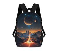 sinyumoney Mochilas Para Niños Interstellar Highway to The Future Mochila Escolar Impresa En 3D Mochila De Moda Mochilas Escolares De Viaje Para La Escuela O Viajes 17inch