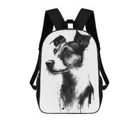 sinyumoney Mochilas Para Niños Jack Russel Terrier Ink Mochila Escolar Impresa En 3D Para Niños Mochilas De Viaje De Moda Para Niños Estudiantes Escolares 17inch