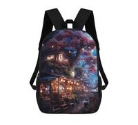 sinyumoney Mochilas Para Niños Japanese Sakura Market Art Mochila Escolar Impresa En 3D Para Niños Mochilas De Viaje De Moda Para Niños Estudiantes Escolares 17inch
