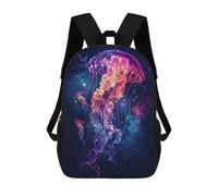 sinyumoney Mochilas Para Niños Jellyfish Galaxy Mochila Escolar Para Niños Mochila De Viaje Mochila Escolar Para Estudiantes Bolsa Para Libros Y Material Escolar Mochilas Escolares 17inch