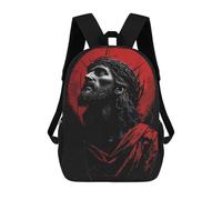sinyumoney Mochilas Para Niños Jesus Christ Artwork Mochila Escolar Impresa En 3D Para Niños Mochilas De Viaje De Moda Para Niños Estudiantes Escolares 17inch
