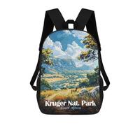 sinyumoney Mochilas Para Niños Kruger National Park, South Africa Mochila Escolar Impresa En 3D Para Niños Mochilas De Viaje De Moda Para Niños Estudiantes Escolares 17inch