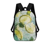 sinyumoney Mochilas Para Niños Lemon And Mint in Water Mochila Escolar Impresa En 3D Mochila De Moda Mochilas Escolares De Viaje Para La Escuela O Viajes 17inch