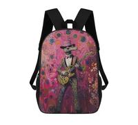 sinyumoney Mochilas Para Niños Lizard Rock Star Mochila Escolar Impresa En 3D Para Niños Mochilas De Viaje De Moda Para Niños Estudiantes Escolares 17inch