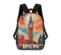 sinyumoney Mochilas Para Niños London Big Ben Mochila Escolar Impresa En 3D Para Niños Mochilas De Viaje De Moda Para Niños Estudiantes Escolares 17inch