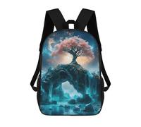 sinyumoney Mochilas Para Niños Lovely Japanese Landscape Mochila Escolar Impresa En 3D Para Niños Mochilas De Viaje De Moda Para Niños Estudiantes Escolares 17inch