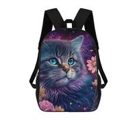 sinyumoney Mochilas Para Niños Magical Cat Garden Mochila Escolar Impresa En 3D Para Niños Mochilas De Viaje De Moda Para Niños Estudiantes Escolares 17inch