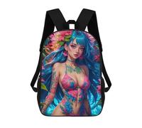 sinyumoney Mochilas Para Niños Manga Flower Girl Mochila Escolar Mochila Para Niños Mochila De Viaje Mochilas Para Libros Mochila Impresa En 3D Para Niños Y Niñas 17inch