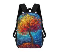 sinyumoney Mochilas Para Niños Mochila Escolar Abstract Colorful Tree Mochila Escolar Impresa En 3D Para Niños Estudiantes De Primaria Y Secundaria 17inch