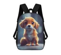 sinyumoney Mochilas Para Niños Mochila Escolar Adorable Puppy Portrait -3 Mochila Escolar Impresa En 3D Para Niños Estudiantes De Primaria Y Secundaria 17inch