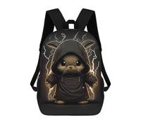 sinyumoney Mochilas Para Niños Mochila Escolar Angry Bunny with A Hoodie Mochila Escolar Impresa En 3D Para Niños Estudiantes De Primaria Y Secundaria 17inch