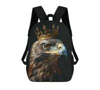 sinyumoney Mochilas Para Niños Mochila Escolar Animal Eagle King Mochila Escolar Impresa En 3D Para Niños Estudiantes De Primaria Y Secundaria 17inch
