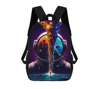 sinyumoney Mochilas Para Niños Mochila Escolar Astronaut Split by Cosmic Rift Mochila Escolar Impresa En 3D Para Niños Estudiantes De Primaria Y Secundaria 17inch