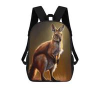 sinyumoney Mochilas Para Niños Mochila Escolar Australian Wallaby Mochila Escolar Impresa En 3D Para Niños Estudiantes De Primaria Y Secundaria 17inch