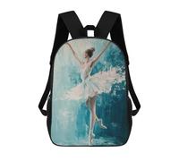 sinyumoney Mochilas Para Niños Mochila Escolar Ballerina Mochila Escolar Impresa En 3D Para Niños Estudiantes De Primaria Y Secundaria 17inch