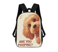sinyumoney Mochilas Para Niños Mochila Escolar Cavapoo Are You Pooping Mochila Escolar Impresa En 3D Para Niños Estudiantes De Primaria Y Secundaria 17inch