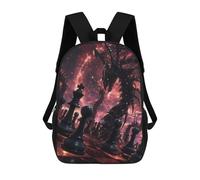 sinyumoney Mochilas Para Niños Mochila Escolar Chessboard with Dragons Mochila Escolar Impresa En 3D Para Niños Estudiantes De Primaria Y Secundaria 17inch