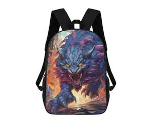 sinyumoney Mochilas Para Niños Mochila Escolar City Under Siege by Monster -1 Mochila Escolar Impresa En 3D Para Niños Estudiantes De Primaria Y Secundaria 17inch