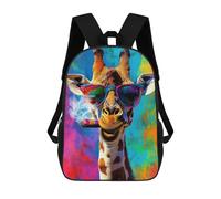 sinyumoney Mochilas Para Niños Mochila Escolar Cool Giraffe with Cigar Mochila Escolar Impresa En 3D Para Niños Estudiantes De Primaria Y Secundaria 17inch