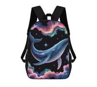 sinyumoney Mochilas Para Niños Mochila Escolar Cosmic Whale in Nebula Mochila Escolar Impresa En 3D Para Niños Estudiantes De Primaria Y Secundaria 17inch