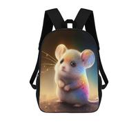 sinyumoney Mochilas Para Niños Mochila Escolar Cute Mouse Animal Mochila Escolar Impresa En 3D Para Niños Estudiantes De Primaria Y Secundaria 17inch