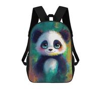 sinyumoney Mochilas Para Niños Mochila Escolar Cute Panda Painting Mochila Escolar Impresa En 3D Para Niños Estudiantes De Primaria Y Secundaria 17inch