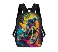 sinyumoney Mochilas Para Niños Mochila Escolar Dirt Motocross Mochila Escolar Impresa En 3D Para Niños Estudiantes De Primaria Y Secundaria 17inch