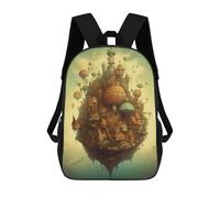 sinyumoney Mochilas Para Niños Mochila Escolar Fantasy Floating Island -2 Mochila Escolar Impresa En 3D Para Niños Estudiantes De Primaria Y Secundaria 17inch
